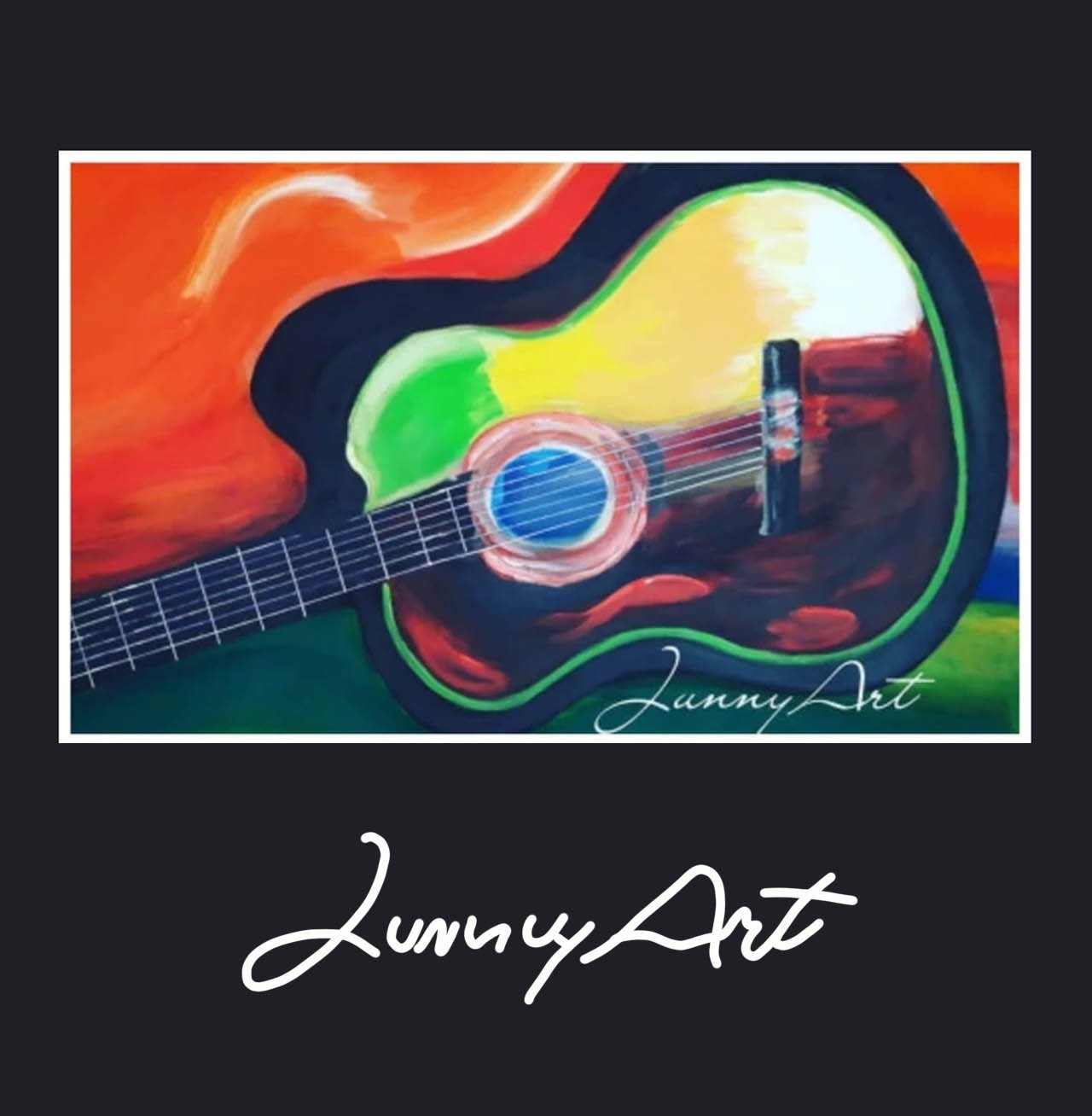 Junny painting gitar